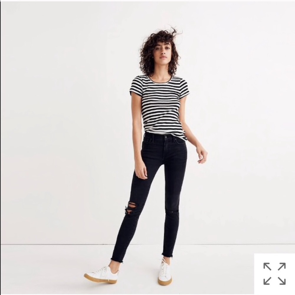 9” high rise skinny - Black Sea - 26S